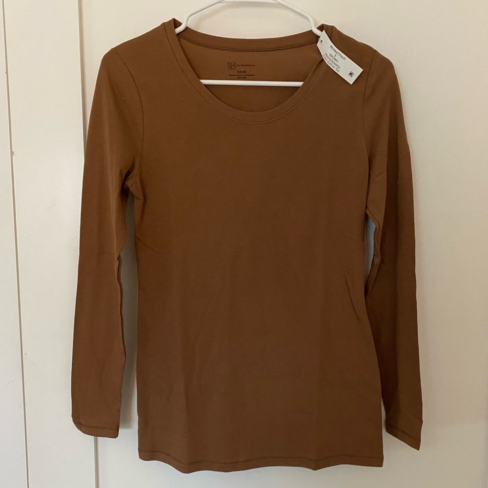 NEW brown long sleeve shirt
